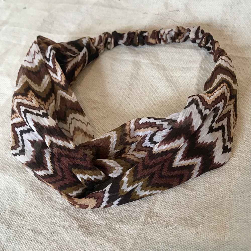 Chevron Twist-Knot Head Wrap Headband